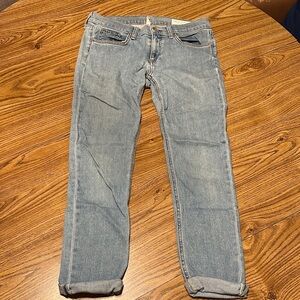 Rag & Bone Dre Capri Blue Jeans